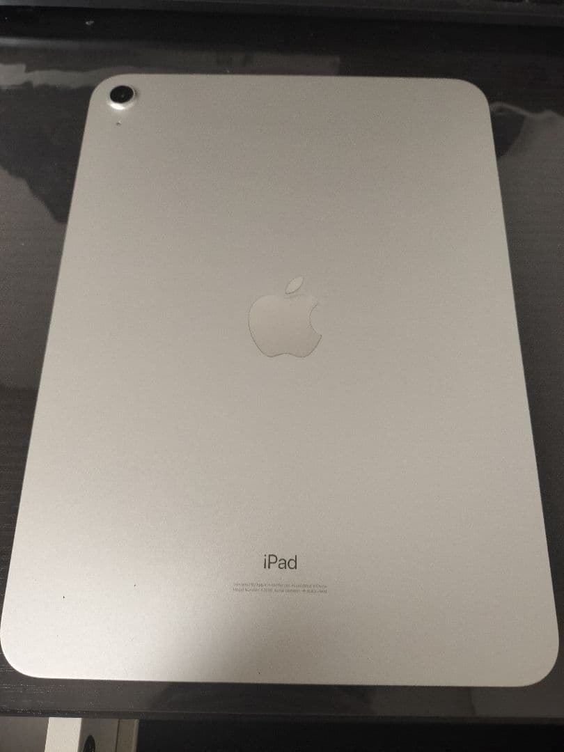 Apple iPad シルバー 10世代 ペンタブフィルム、カバー付き