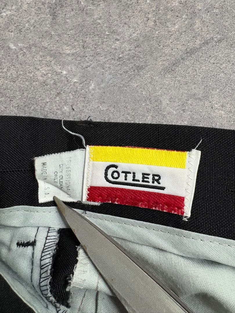 パンツ 80s Vintage 2 tuck wide slacks USA TALON