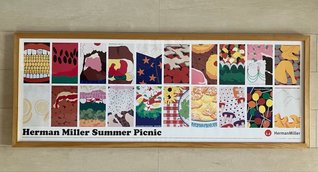 ハーマンミラー　ポスター　額装品(色あせ、ヨレ有り)