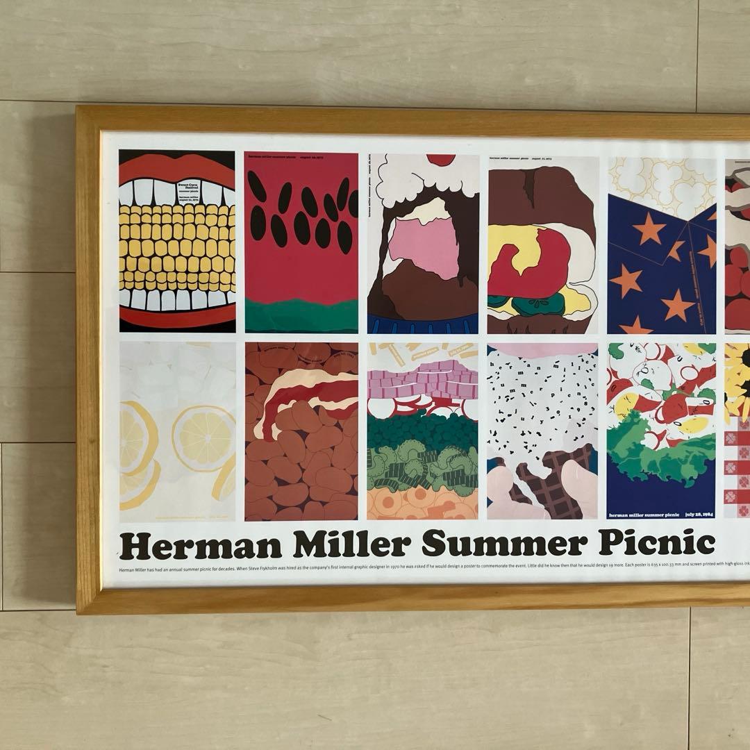 ハーマンミラー　ポスター　額装品(色あせ、ヨレ有り)