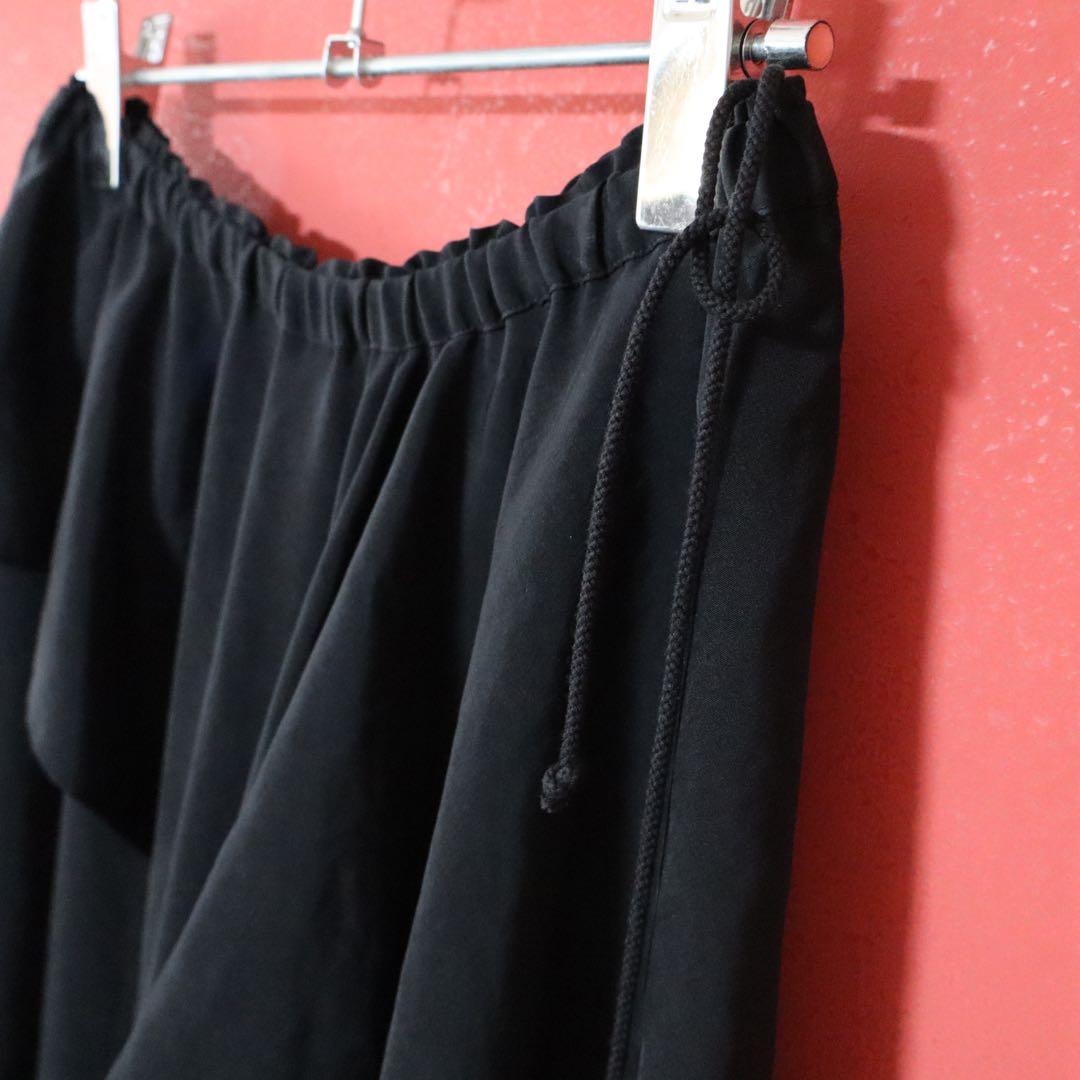 【美品 / モード】Y's ヨウジヤマモト トリアセテート ラッフルパンツ