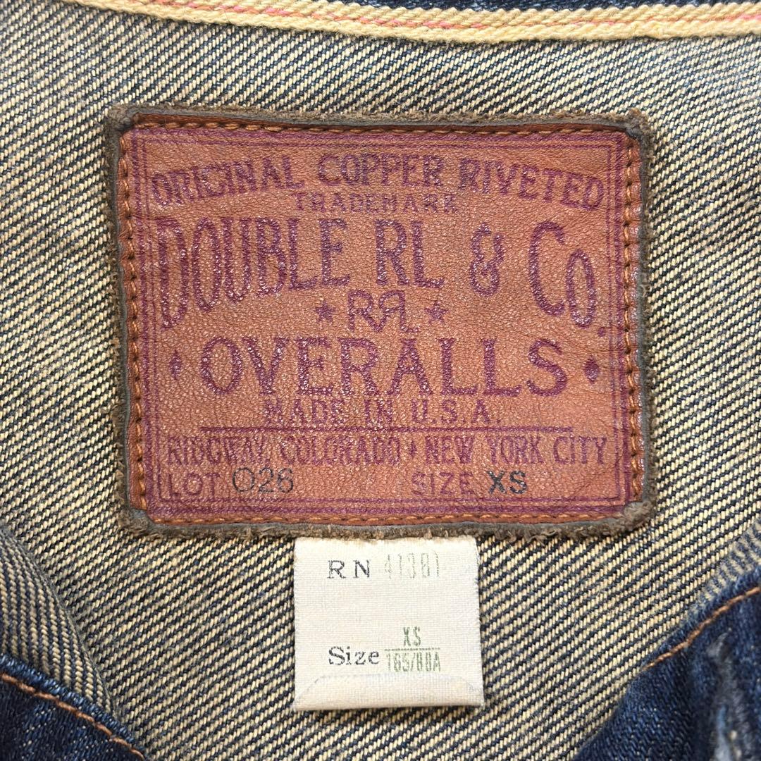【美品】RRL 1st デニムジャケット 026 USA製 赤耳 濃紺 XS