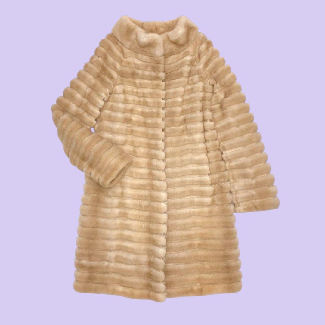 【ちび】YH.KIM 韓国 ミンクコートファー 毛皮 YHKIM