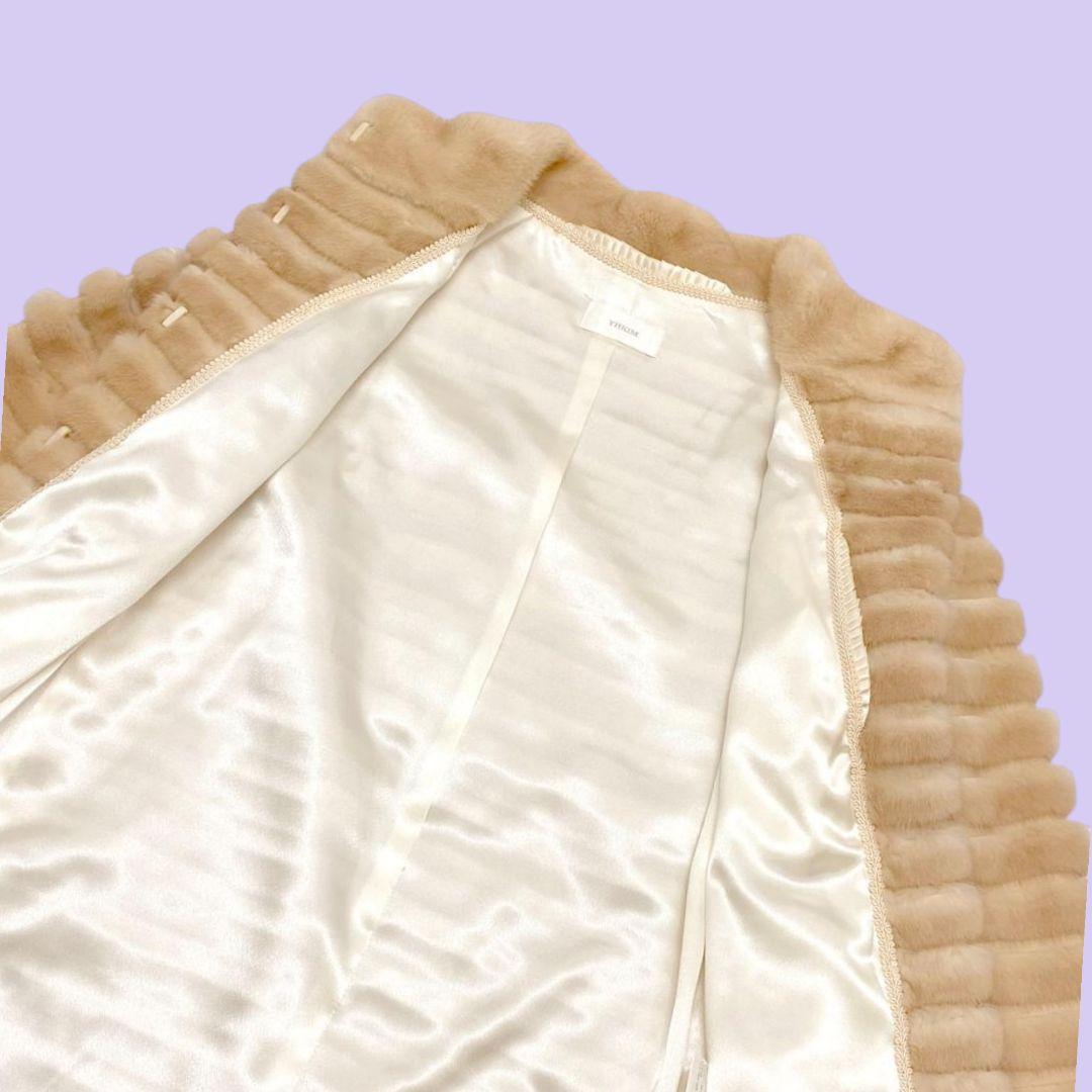 【ちび】YH.KIM 韓国 ミンクコートファー 毛皮 YHKIM