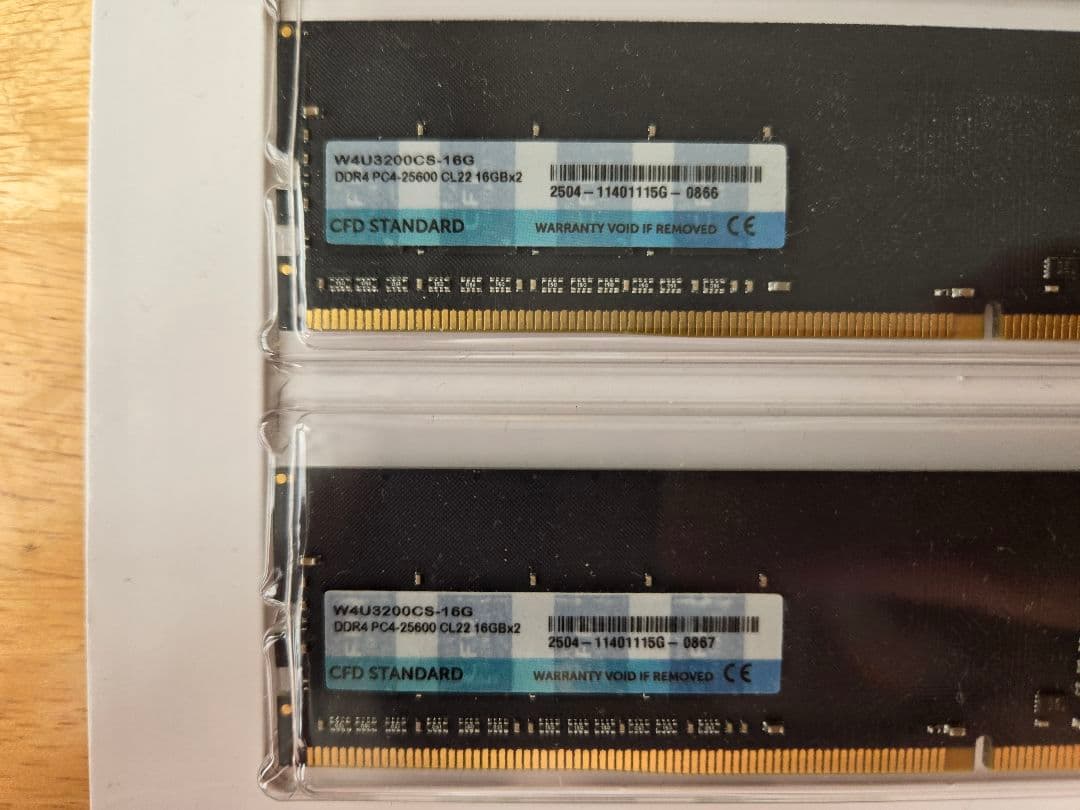 CFD DDR4 メモリー32GB (16GBx2) W4U3200CS-16G