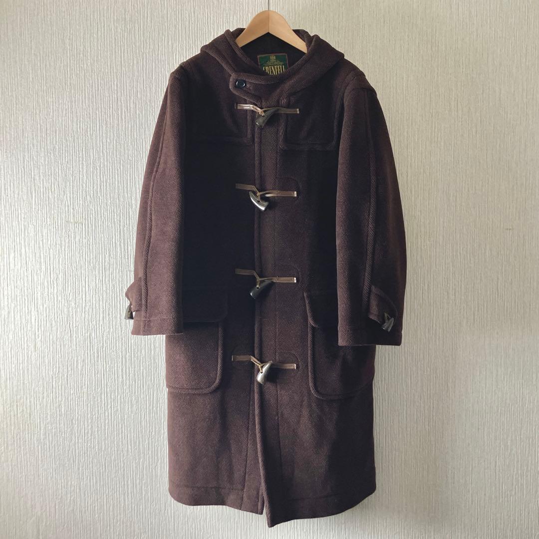 【極美品/英国製】80s GRENFELL ロングダッフルコート エルメス生地