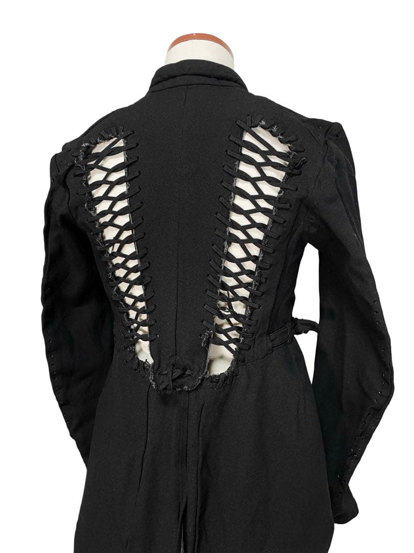 AD2004 レア コムデギャルソン レースアップ 燕尾ジャケット