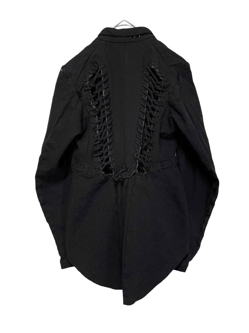 AD2004 レア コムデギャルソン レースアップ 燕尾ジャケット