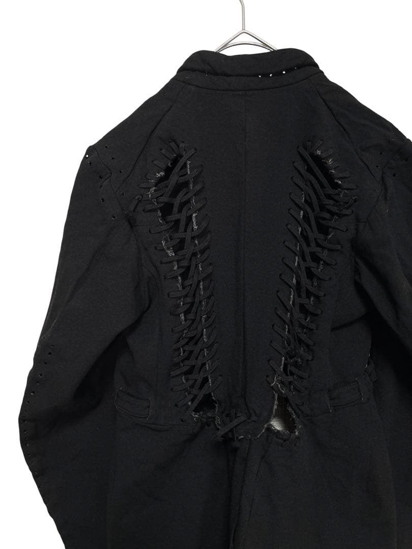 AD2004 レア コムデギャルソン レースアップ 燕尾ジャケット