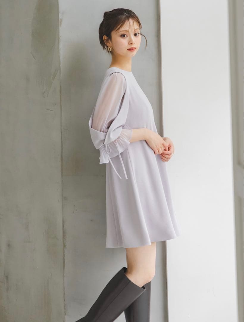 SNIDEL スナイデル　ミニワンピース LBLU