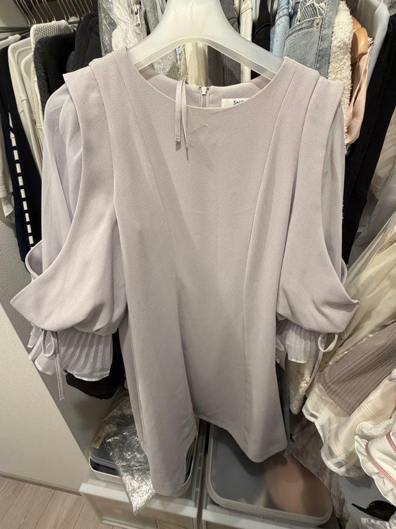 SNIDEL スナイデル　ミニワンピース LBLU