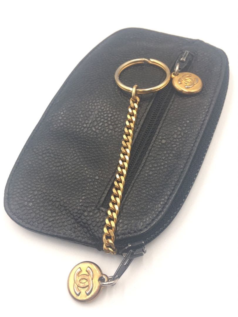 シャネル　CHANEL キャビアスキン　ケース