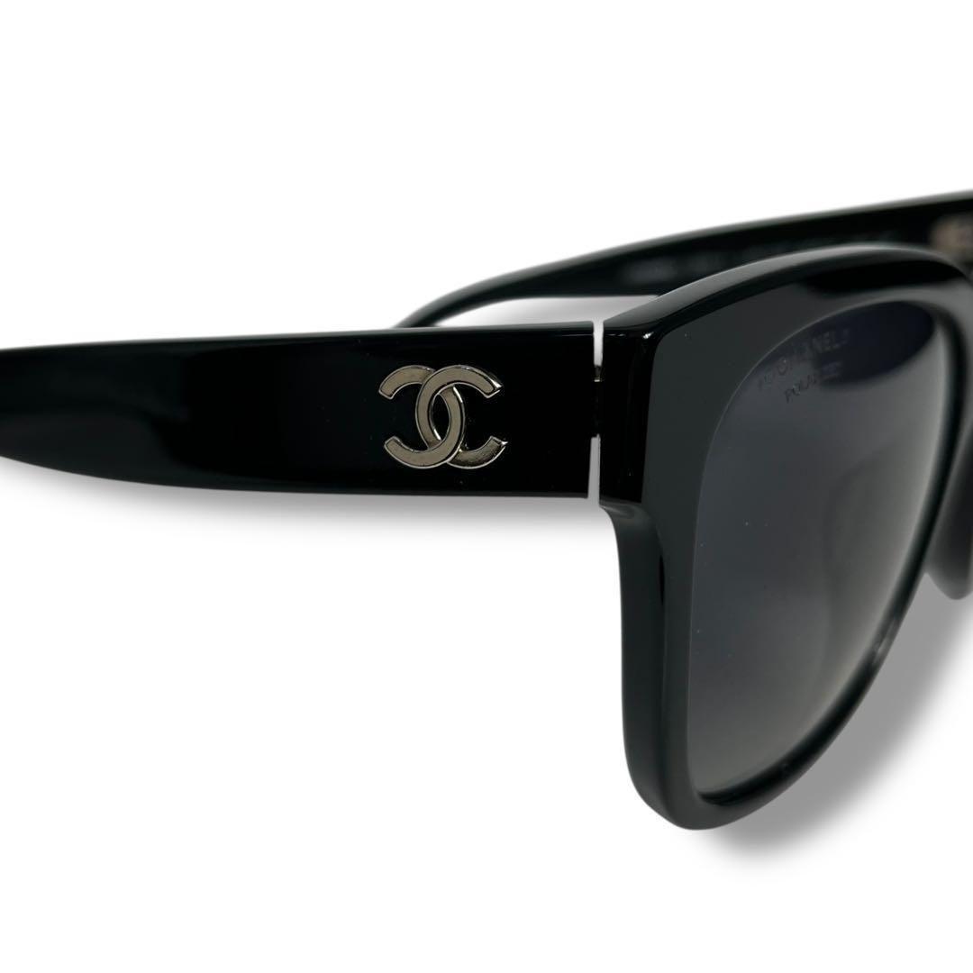 ほぼ未使用 4938 CHANEL シャネル サングラス スクエア シェイプ