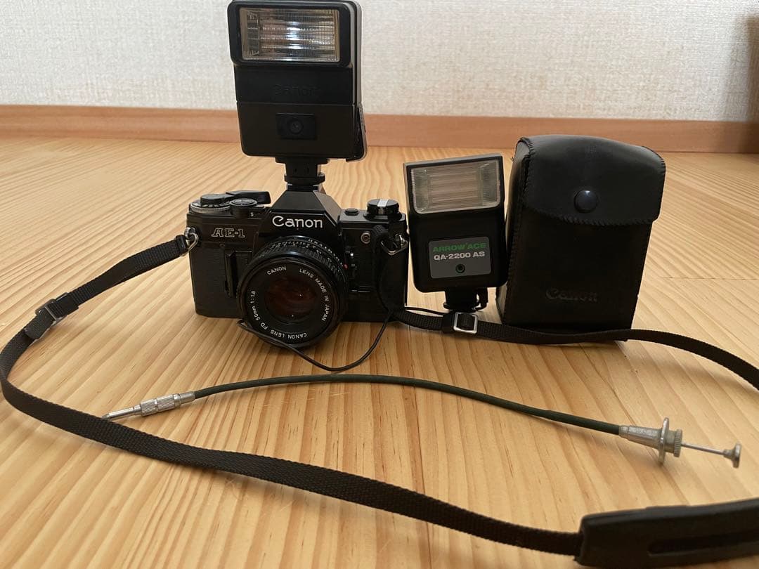 Canon AE-1 フィルム一眼レフカメラ 昭和 レトロ 画像の全てセット