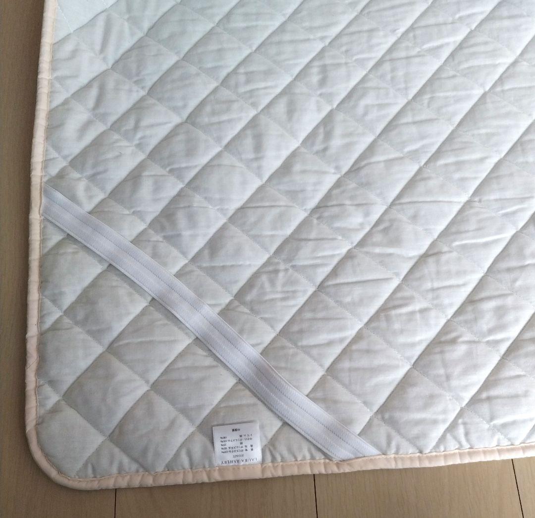 ローラアシュレイ　ローズ柄　敷きパッド　ダブル