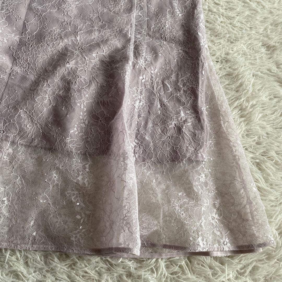 ka新品タグ付き　SNIDEL スパンコールレースドレス 1サイズ