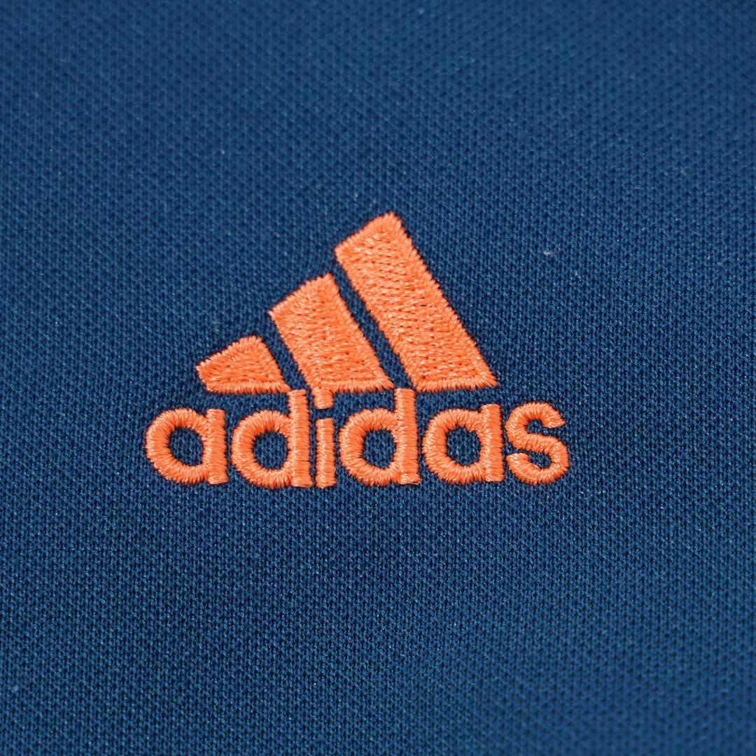 adidas アディダス トラックジャケット 古着 L 青 オレンジ 18274