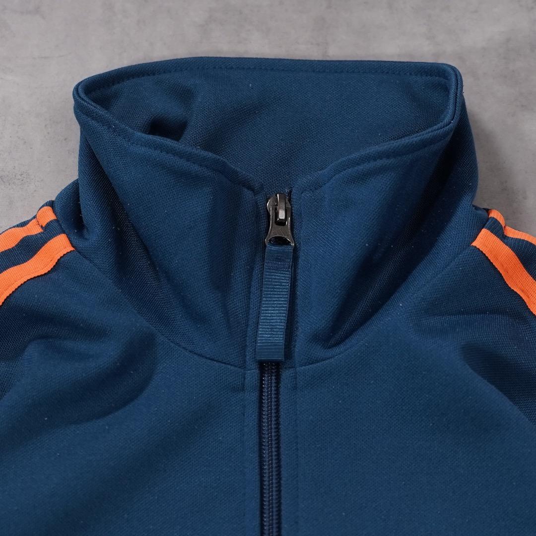 adidas アディダス トラックジャケット 古着 L 青 オレンジ 18274