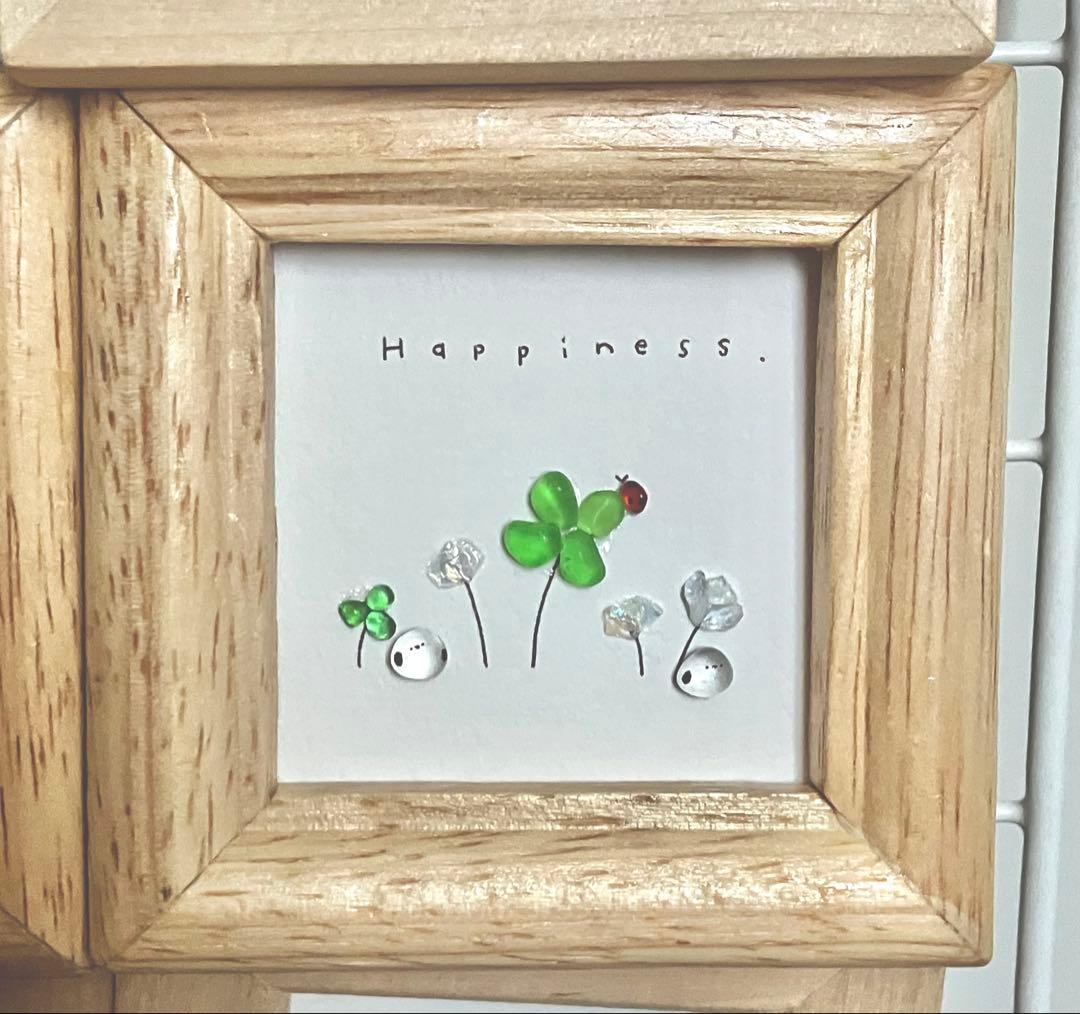 ハンドメイド作品セット⭐︎シマエナガ　シーグラスアート