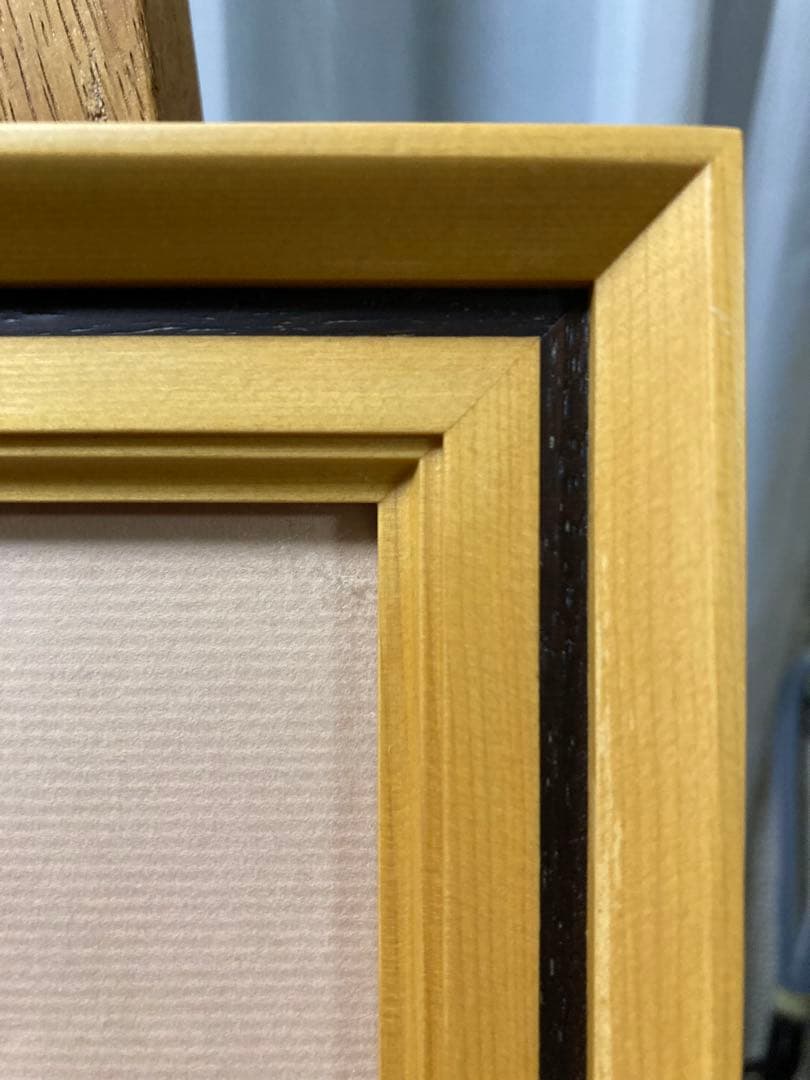 銅版画に手彩色【巨匠　原精一 】 女性像 「美術年鑑」掲載作家 布タトウ箱•黄袋