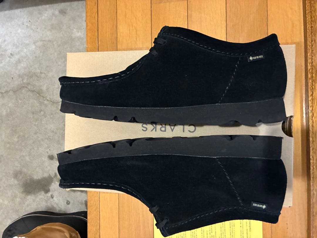 CLARKS Wallabee GTX ブラック 43