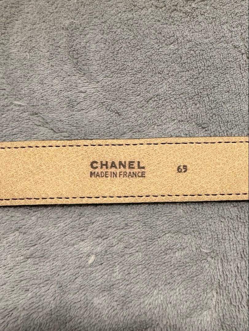 ☆ サリア ☆ CHANEL 黒 レザー ベルト