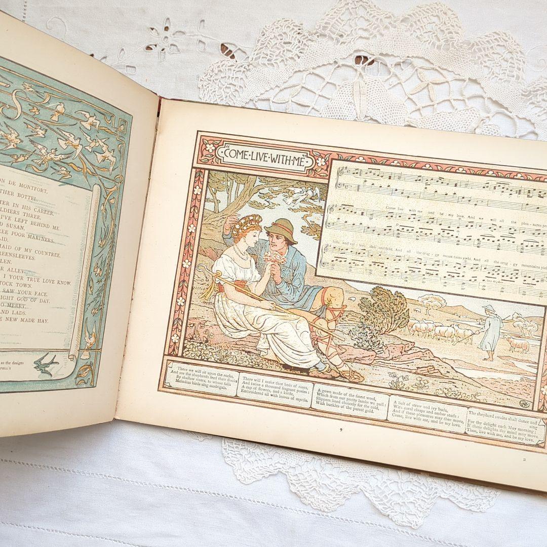超稀少1890アンティーク絵本 洋書 児童書 ヴィクトリアン ウォルタークレイン