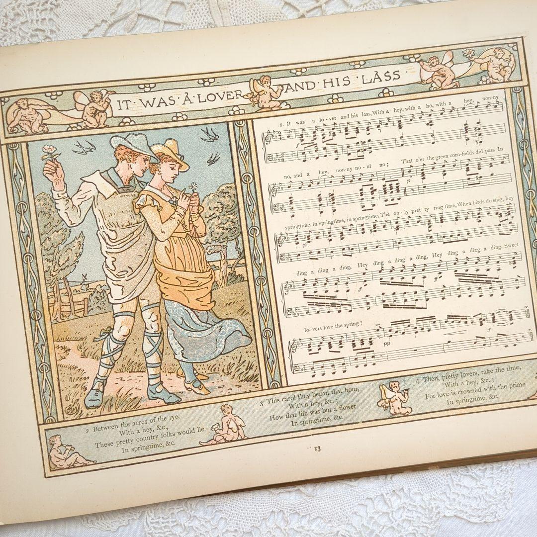 超稀少1890アンティーク絵本 洋書 児童書 ヴィクトリアン ウォルタークレイン