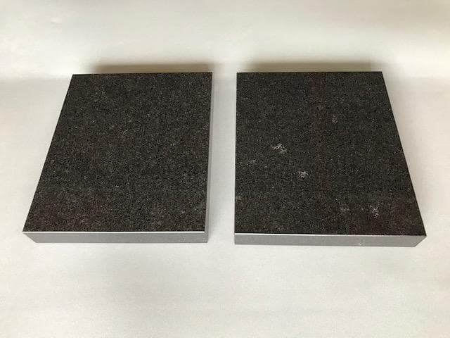 【おかさと～千桜～】天然黒御影石　特注オーディオボード　4面磨き　2枚