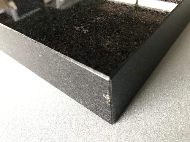 【おかさと～千桜～】天然黒御影石　特注オーディオボード　4面磨き　2枚