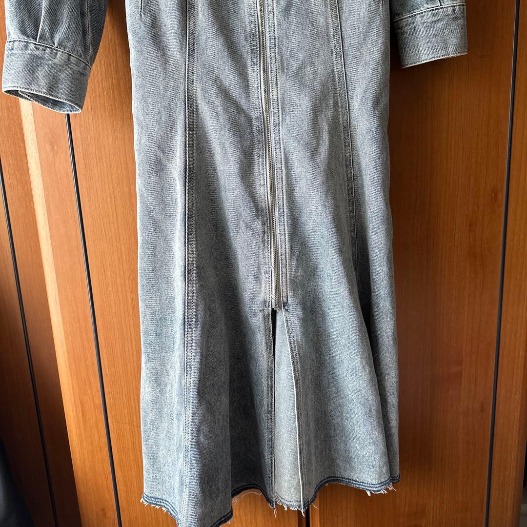 rienda コルセットラインマーメイドデニムワンピース デニムジャケット