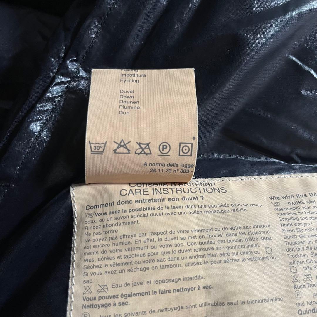 MONCLER モンクレール フランス製 青タグ ダウン ベスト ダークネイビー
