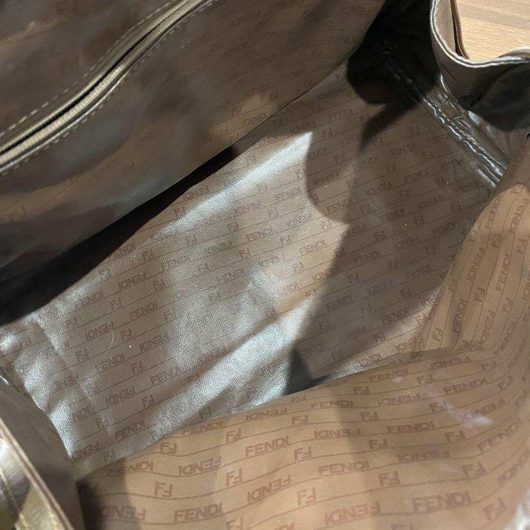 希少【Fendi】オールドフェンディ FFロゴ ズッキーノ ハンドバッグ