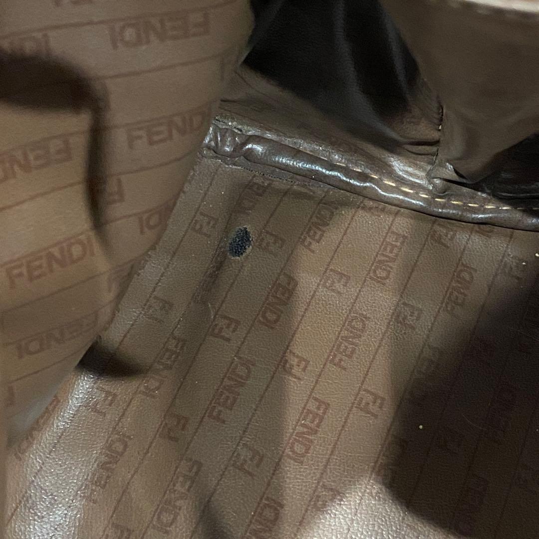 希少【Fendi】オールドフェンディ FFロゴ ズッキーノ ハンドバッグ