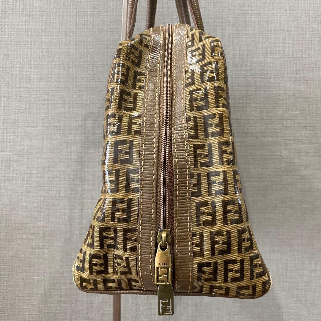 希少【Fendi】オールドフェンディ FFロゴ ズッキーノ ハンドバッグ