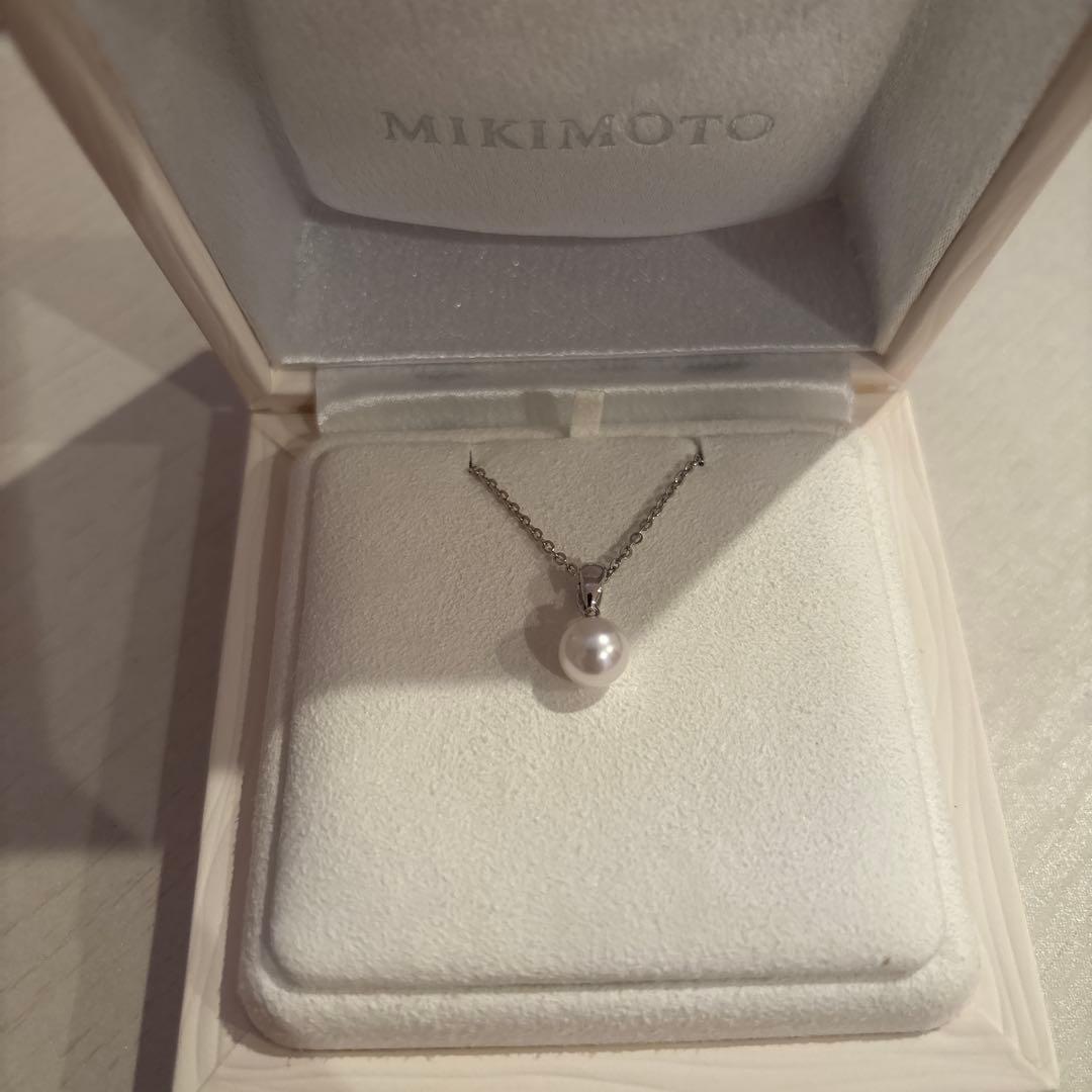 MIKIMOTO 真珠ネックレス ペンダント シルバー