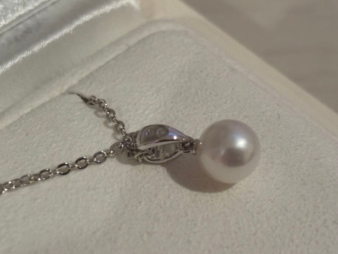 MIKIMOTO 真珠ネックレス ペンダント シルバー