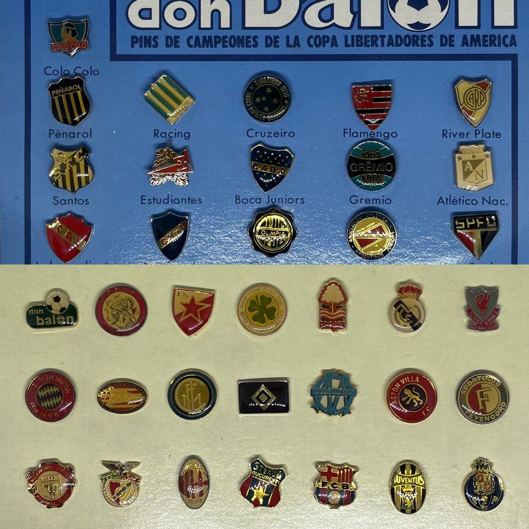 【don balon】サッカー　ピンバッチ　37個セット　南米&欧州