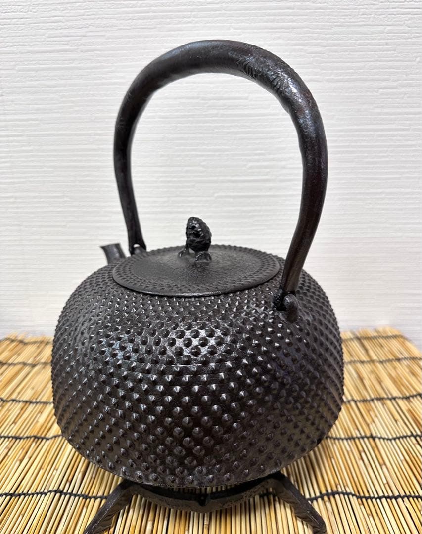 未使用品、栞付　南部成龍堂鋳造所　伝統工芸士 及川 光正(齋峰)３０型　売約済み