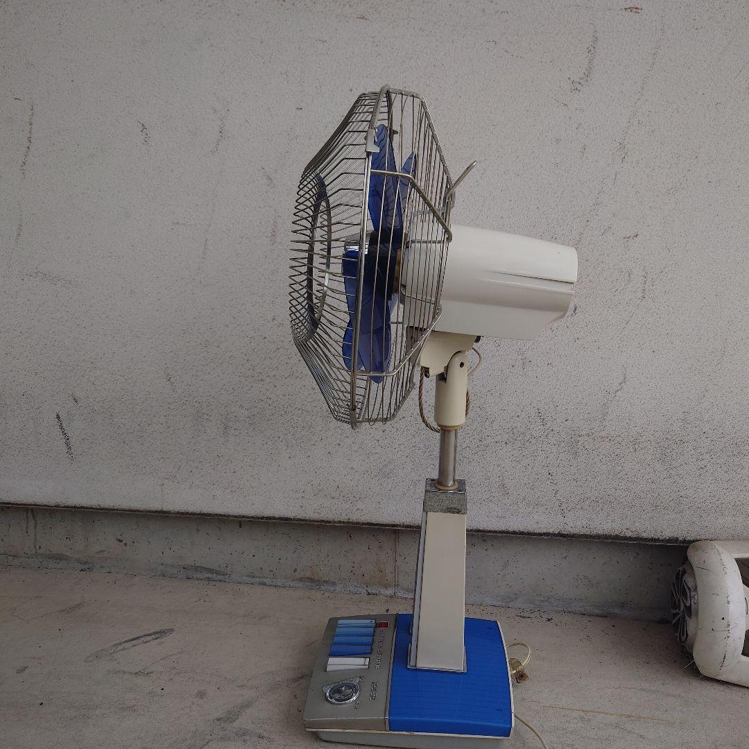 昭和レトロ 東芝扇風機 SF-30F 1968年製 青い4枚羽根の扇風機 可動品