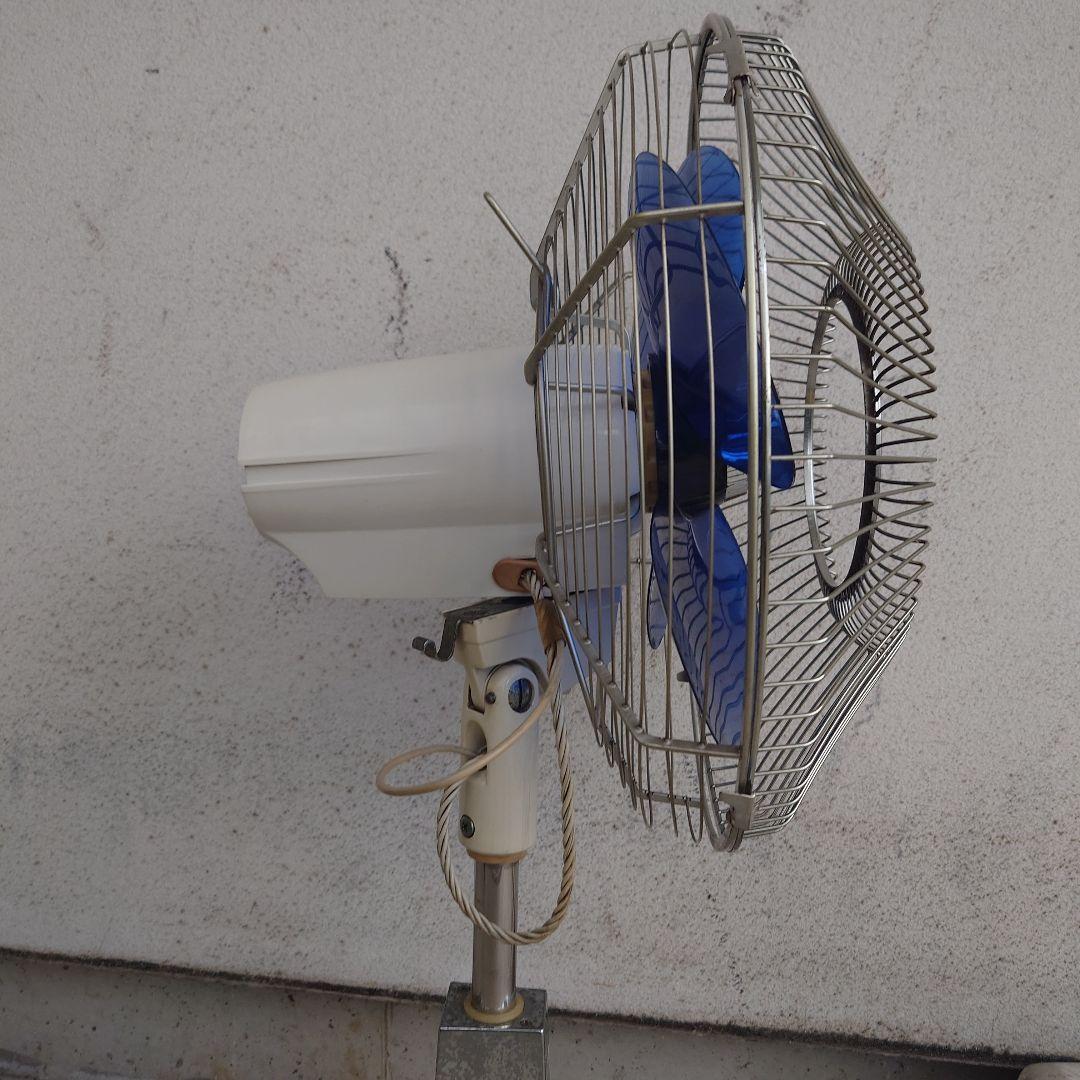 昭和レトロ 東芝扇風機 SF-30F 1968年製 青い4枚羽根の扇風機 可動品