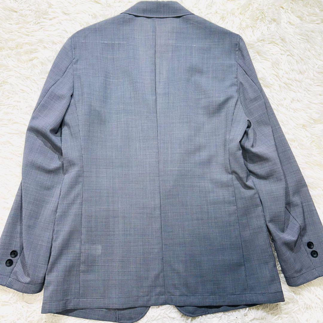 【未使用タグ付】アオキ ストレッチサマーウール セットアップ　夏向け　グレー L