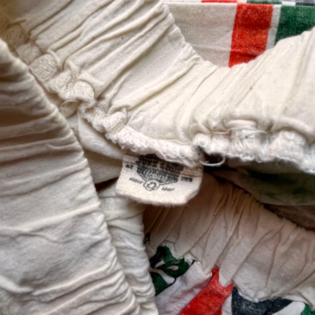 男女兼用フリーサイズ　フィードサック風サルエルパンツ セットアップ