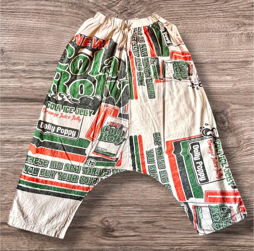 男女兼用フリーサイズ　フィードサック風サルエルパンツ セットアップ