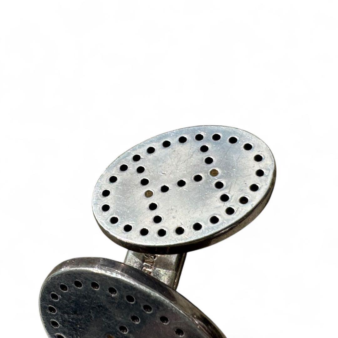 美品　エルメス　カフス　カフリンクス　エヴリン　エクリプス　Hロゴ　シルバー