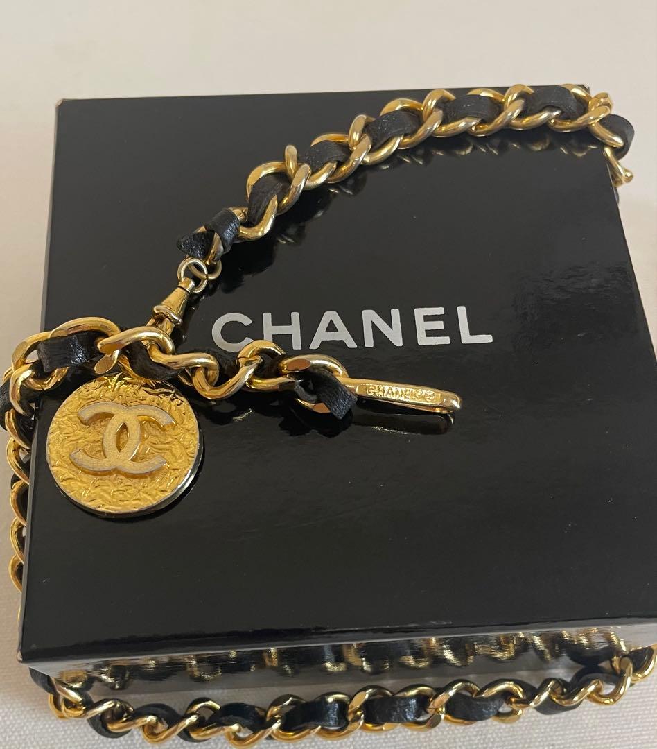 【美品】CHANEL シャネルチェーンベルト　ココマーク　ヴィンテージ