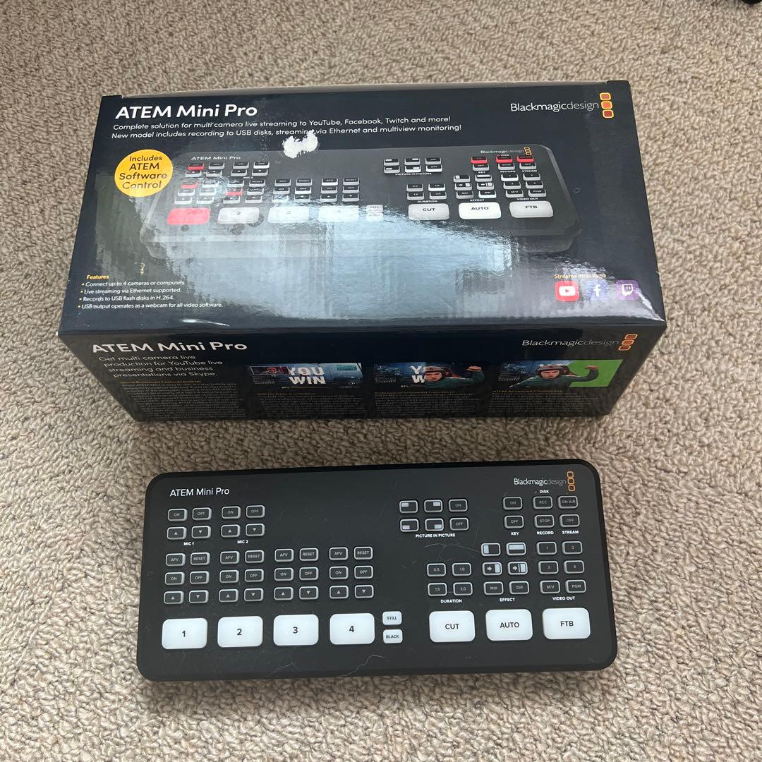 【超美品】OBS ATEM Mini Pro ＆ モニター等