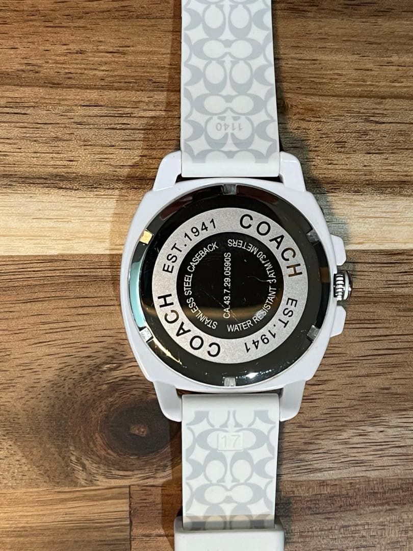 COACH コーチ 腕時計 白　ユニセックス