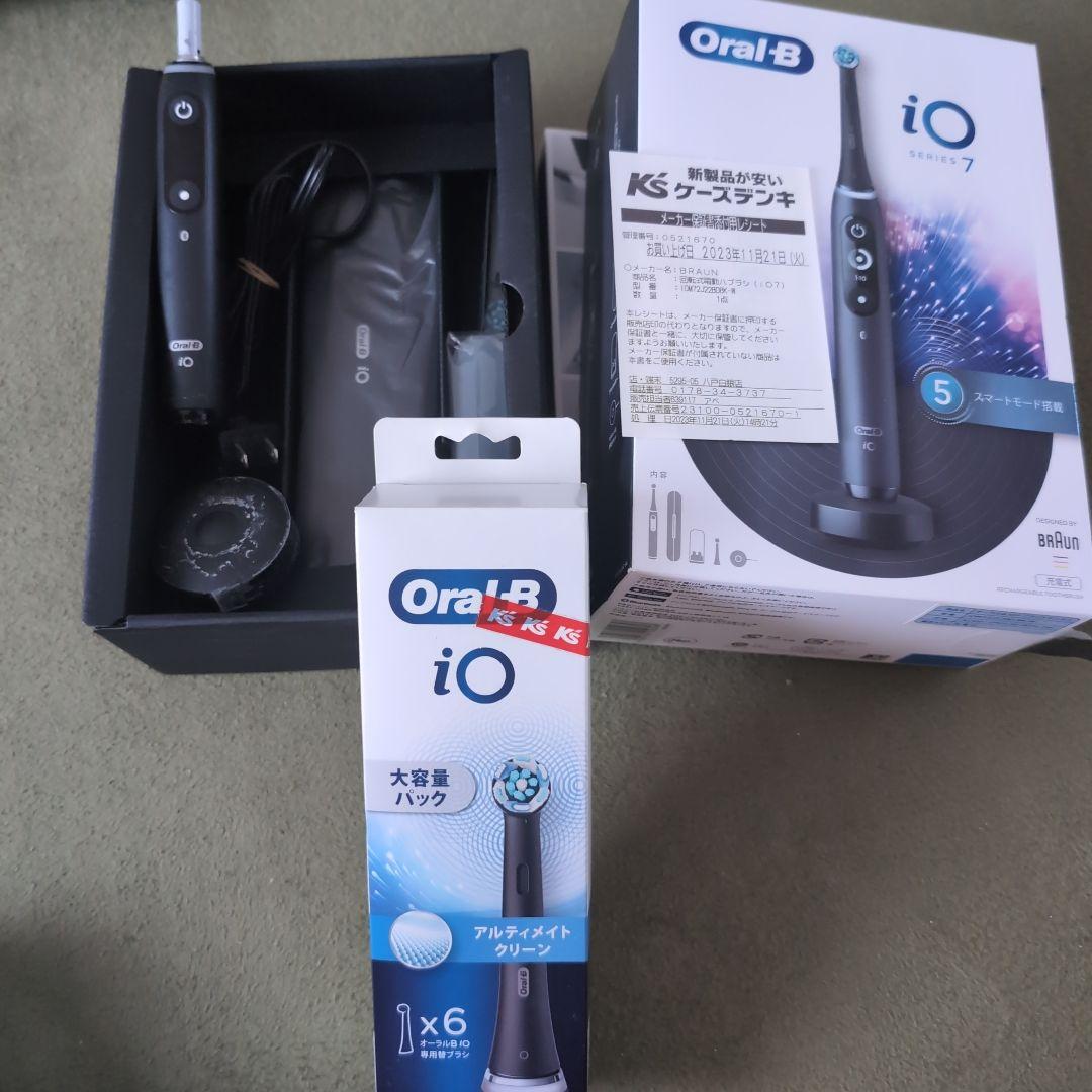 Oral−B IOM72J22BDBK-W BLACK　専用替ブラシつき