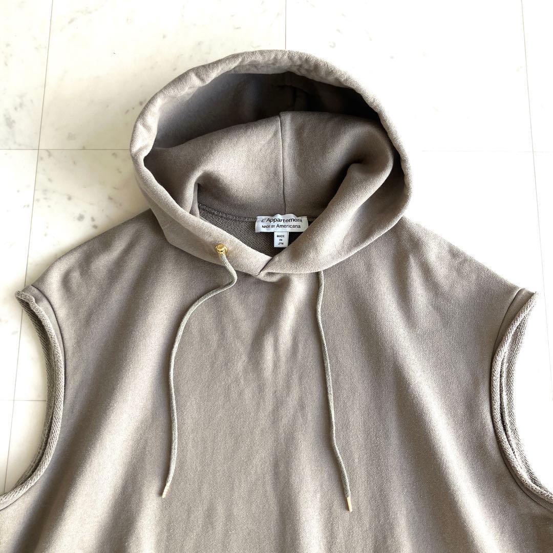 L'Appartementアパルトモン ノースリーブフーディプルオーバー